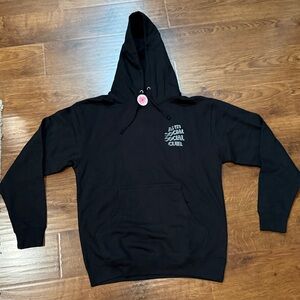 Anti Social Social Club Black Hoodie with White Logo
